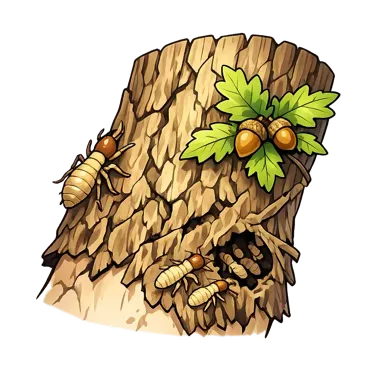 Illustration de Peau d'écorce
