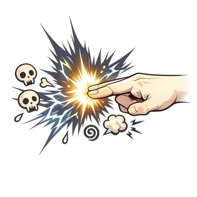 Illustration de Frappe étourdissante